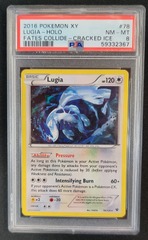 Lugia 78/124 PSA 8 NM-MT Cracked Ice XY Fates Collide Pokemon Graded Card